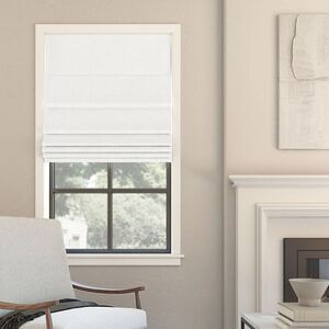 Sun Zero - 23"x64" Sun Zero Somerton Textured 100% Blackout C White